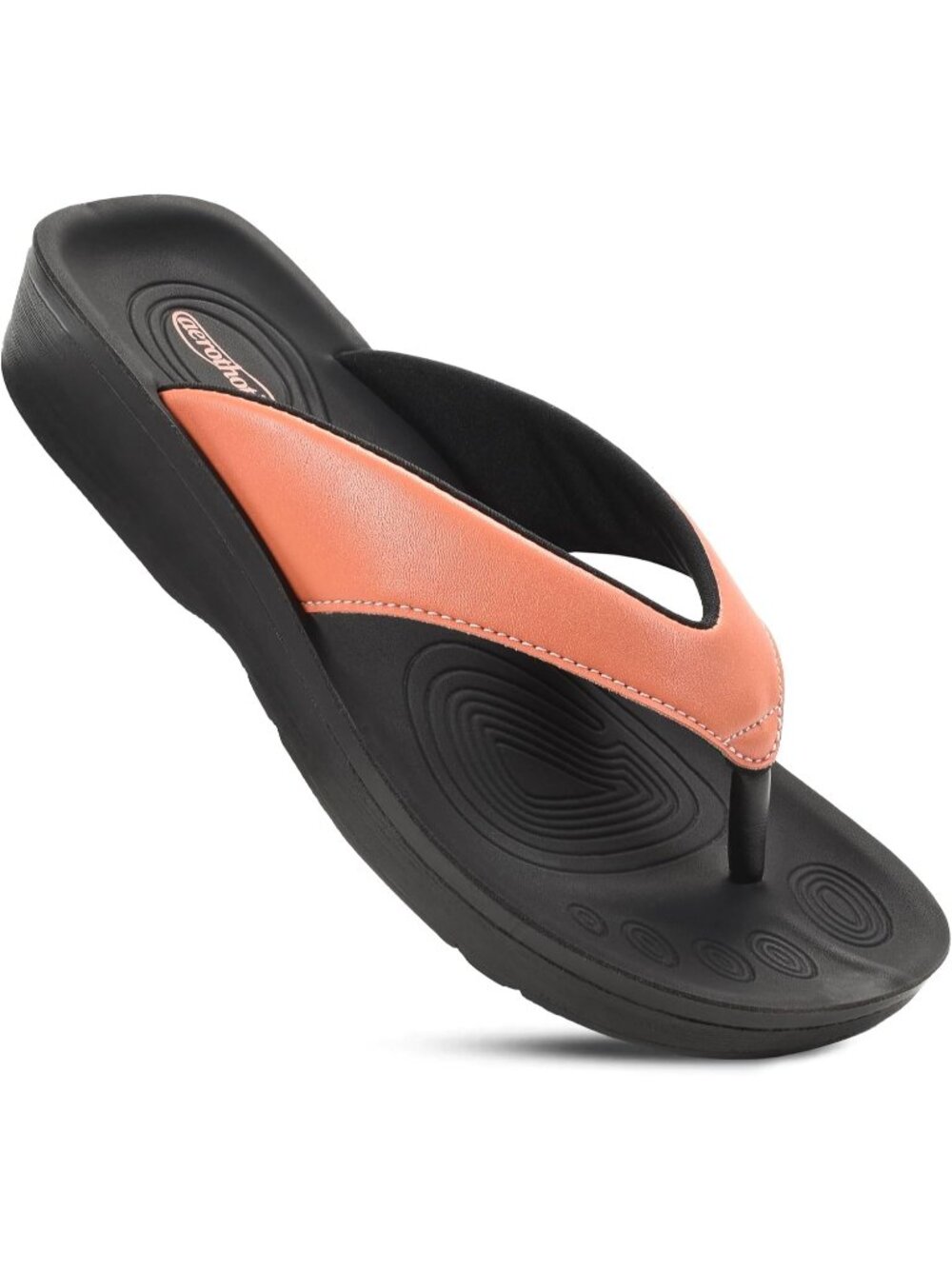 🆕Women's Orange Comfy Arch Support Flip Flops Orthopedic Sandals Slip on